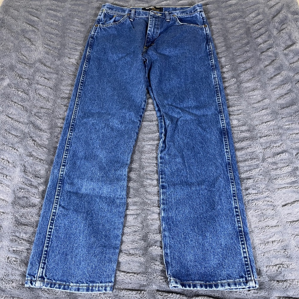 Wrangler George Strait Cowboy Cut Original Fit Jeans Blue 33x32 13MGSHD Mens
